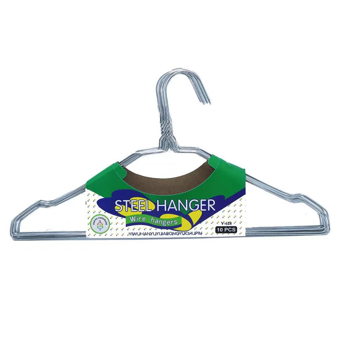 STEEL CLOTH HANGER 10PS SET |+XN