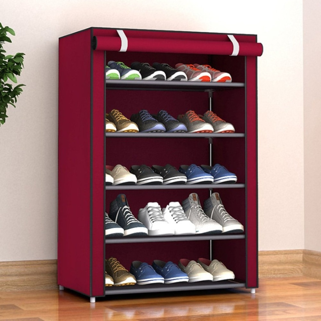 5-Layer Shoes Rack with Cover