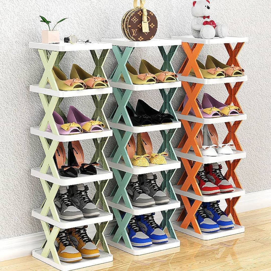 X-Shape 5-Layer Shoes Rack