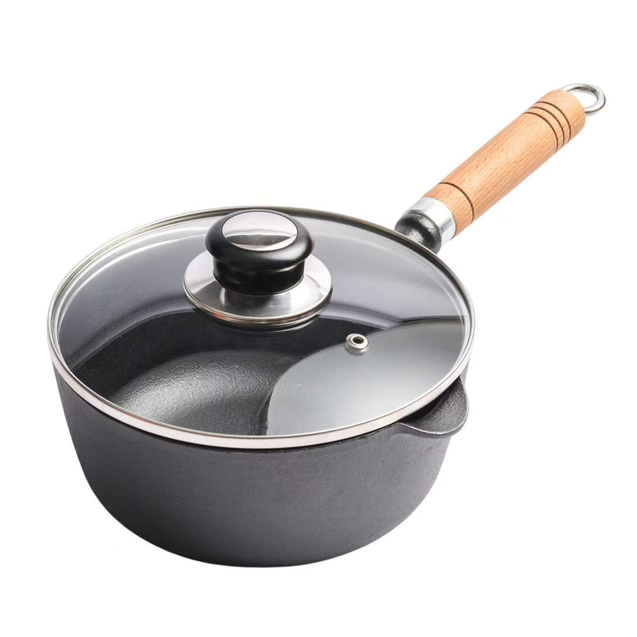 CAST IRON MILK POT 19CM |NSP