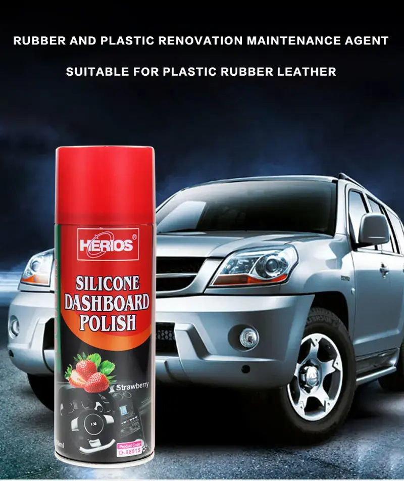 450ml Dashboard Silicone Spray Dashboard Wax Polish Spray Strawberry